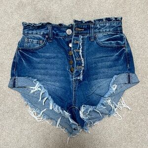 High Waisted Jean Shorts